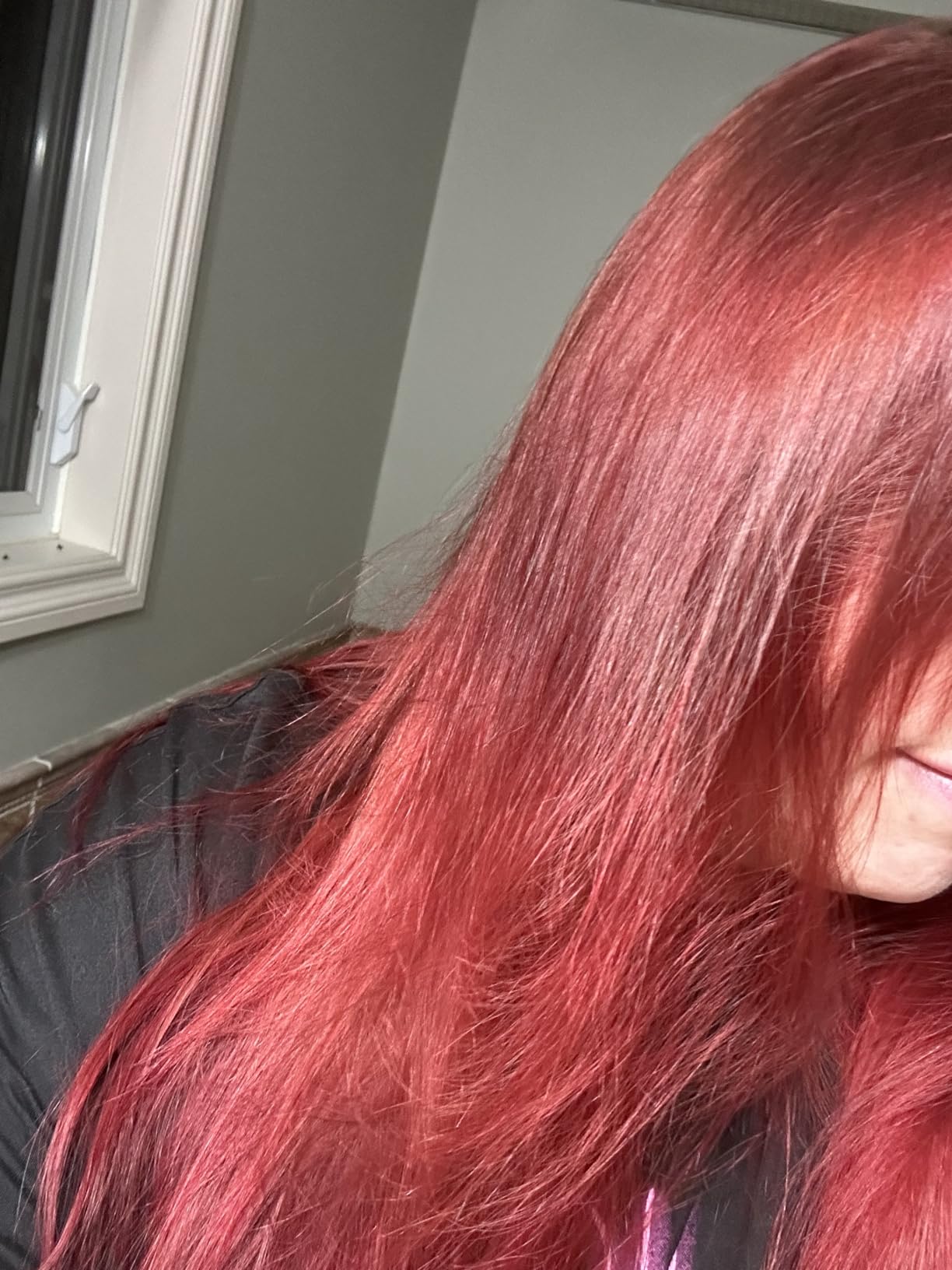 Hair colour result documented for an Amazon review
